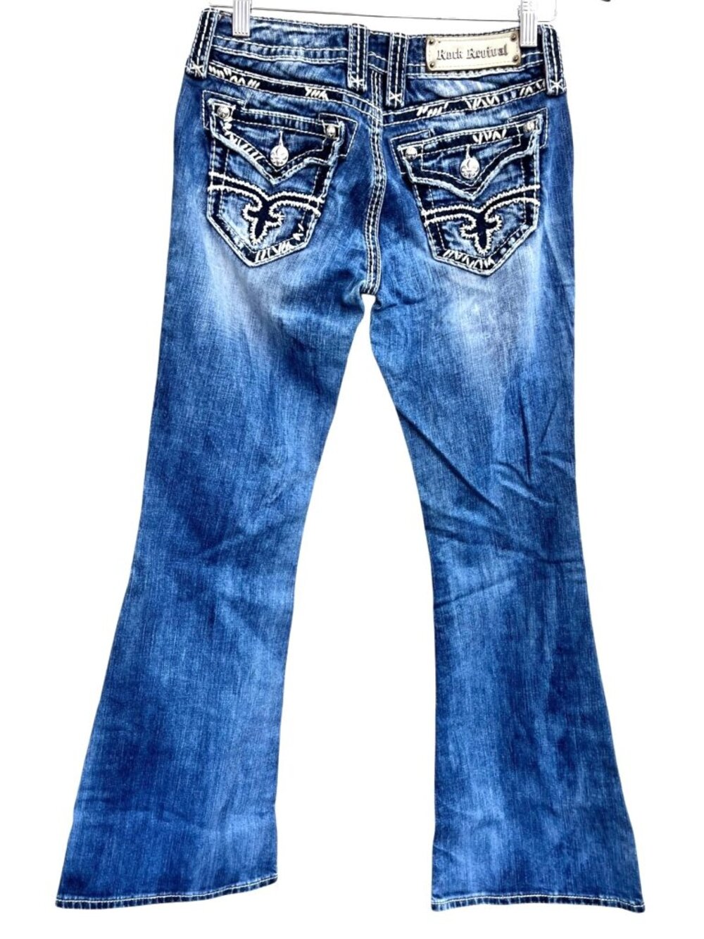 Rock Revival Women's Blue Bootcut Jeans Size 27